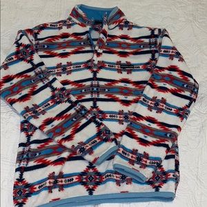 Southern Marsh Aztec print pullover. Size medium